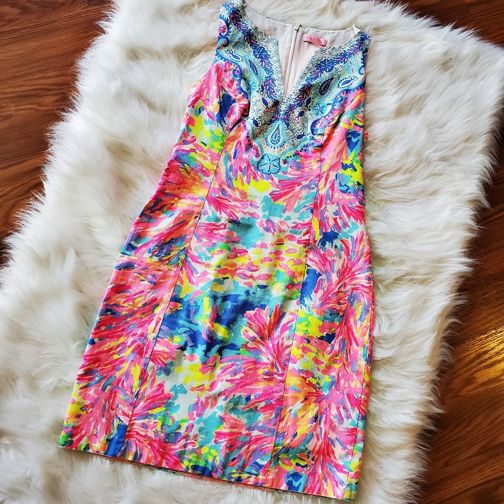 Lilly Pulitzer Fallon Shift Palm Beach Coral -6